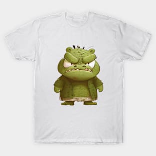 Crocodile Cute Adorable Humorous Illustration T-Shirt